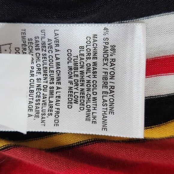 Express Red Stripe Cropped Hoodie Size XL Striped Knit Top with Hoodie - Picture 7 of 7